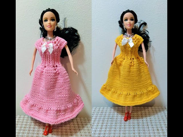 Receita Vestido Barbie de Tricô com o Fio Abecê - Blog do Bazar