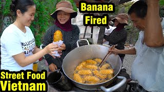 Street Food Vietnam 2020 / Fried Banana Pancake / Chuoi Chien