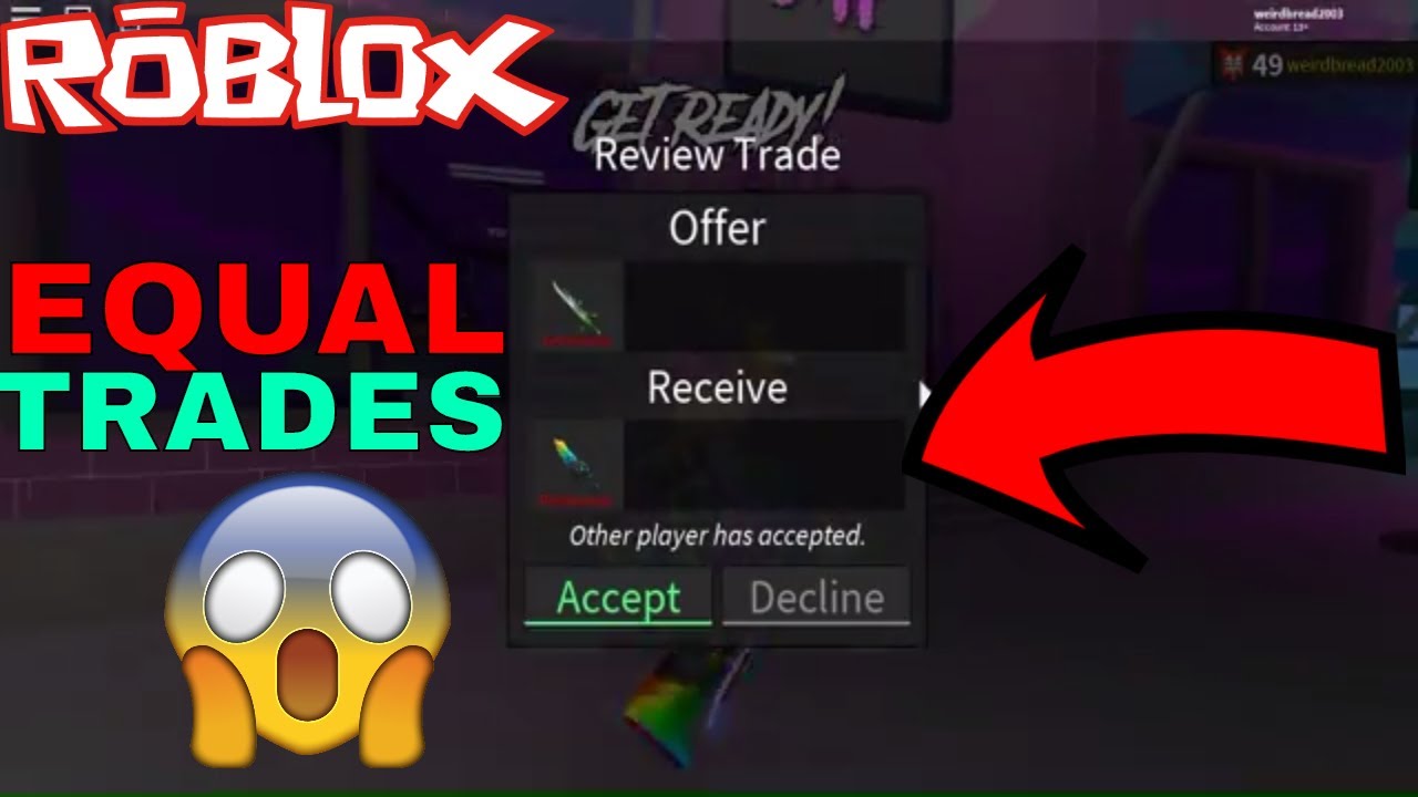 THIS GUY GAVE ME A VERY EQUAL TRADE ROBLOX ASSASSINS TRADES YouTube 