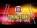 You wont believe how 396 hz  417 hz  528 hz tuning forks unblock your lower chakras