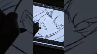 Line Art Process ! We Needed More Mai and Zuko Scenes 👩‍❤️‍👨 #shorts  #lineart #zuko #mai