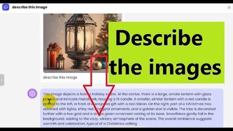How to Describe the images using AI ( free )