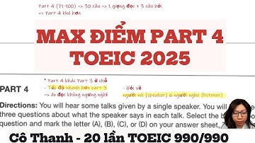 CHIẾN THUẬT LÀM BÀI TOEIC | LISTENING PART 4