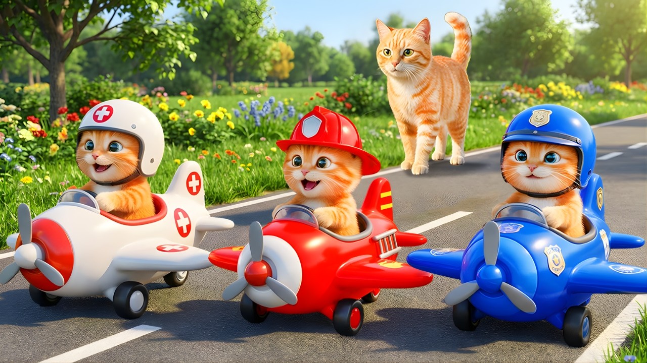 Mama Cat Trims Fur on the Farm and Makes Tiger Hat For Kittens At Home🐾🎩🐯