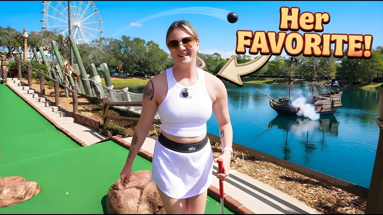 Elisha's FAVORITE Mega Mini Golf Match!