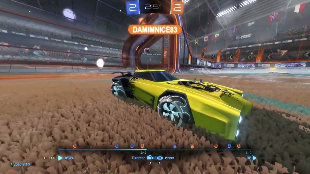 Rocket League Hockey - 3 Goals Win