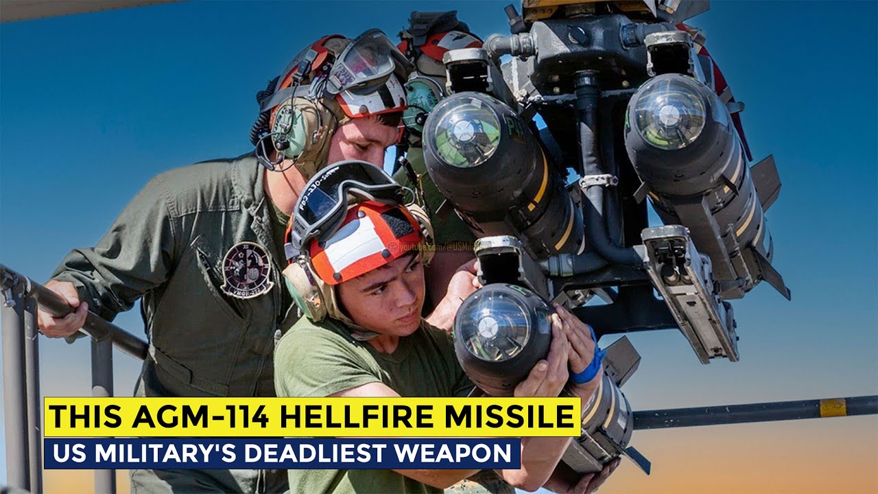 Intense Live Fire AGM-114 Hellfire Missile Conducted by @USMilitary ...