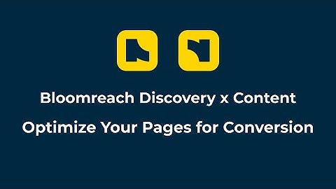 Bloomreach Discovery x Content | Optimize Your Pages For Conversion Using Recommendations  Pathways