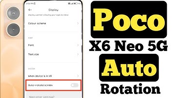 How to enable auto rotation on Poco X6 Neo 5G || Poco X6 Neo 5G me auto rotation kaise on kare ||
