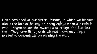 I Was Reminded Of Our History