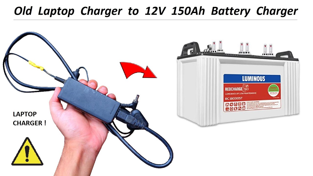 12 Volt Power Supply for 150Ah Battery Charger using Laptop Charger - 220v  AC to 12v DC - YouTube