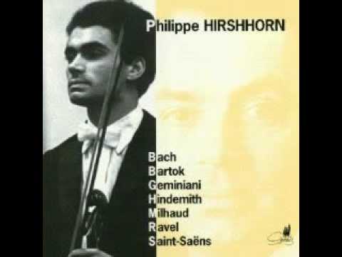 Philippe Hirshhorn playing Bartok sonata