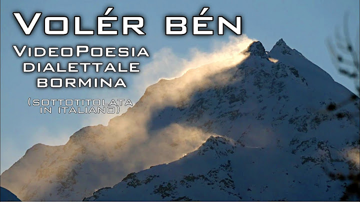 «Volér bén». Amare: VideoPoesia dialettale bormina