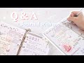 Journal with Me : Q&A edition - Highschool Memories Spread 🌸(Click CC for Eng Sub)