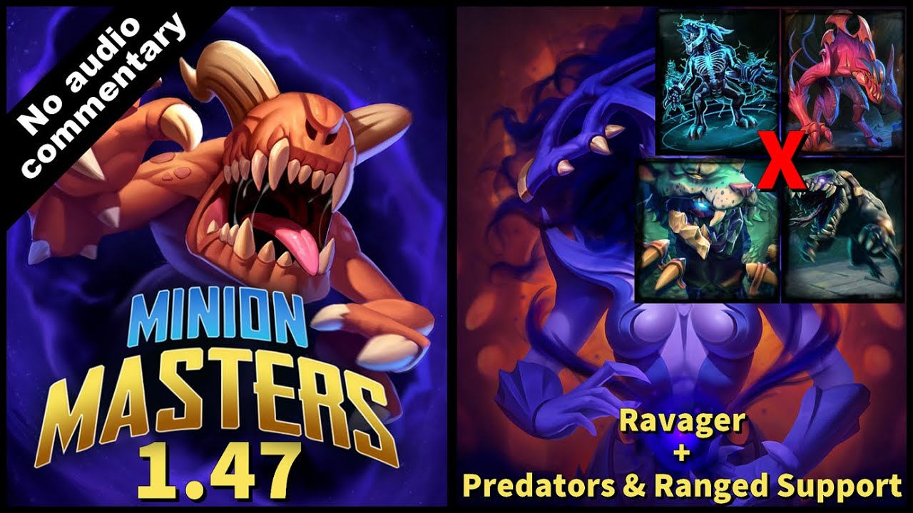 Minion Master 1.47 Ravager + Predators & Ranged Support deck 2v2
