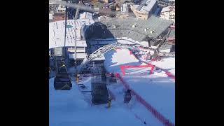 Schladming Planai Ski Piste 1 Ready For Night Race A Nice View From Gondola