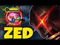 Wild Rift Zed Mid Lane Gameplay in Season 21 (Build &amp; Runes)