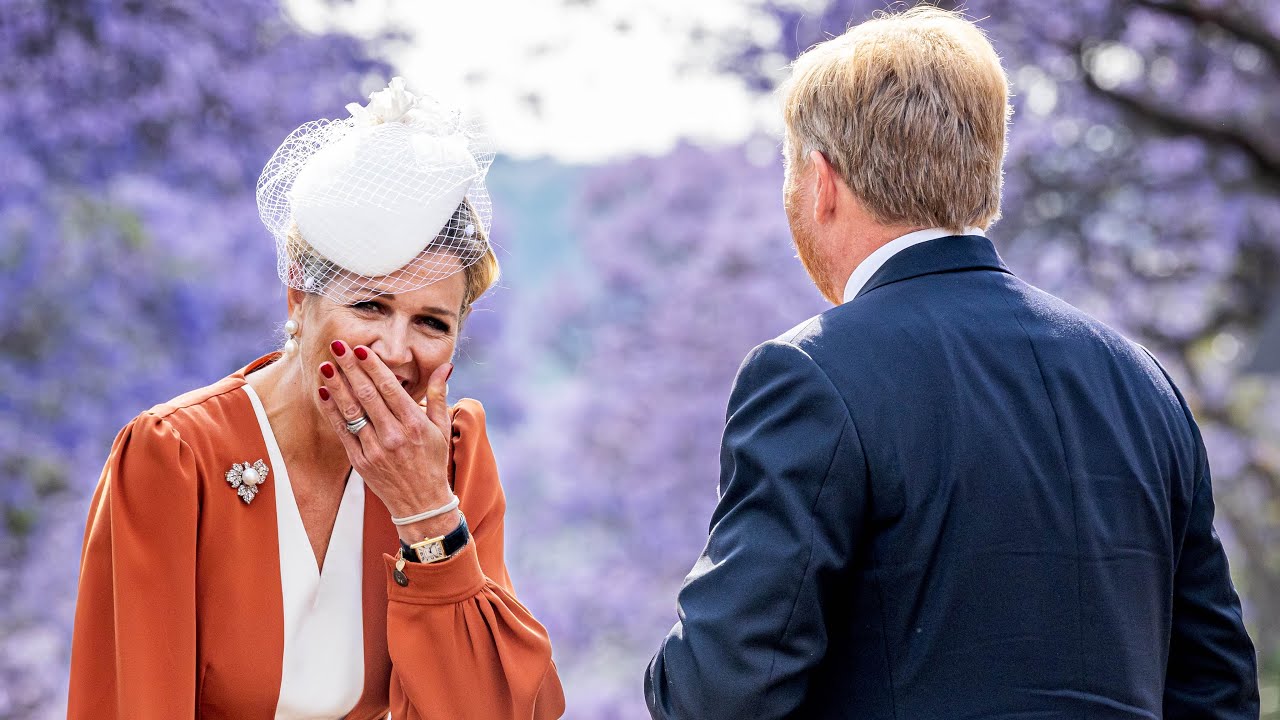 Koning Willem-Alexander en Koningin Maxima staatsbezoek Zuid-Afrika dag 1