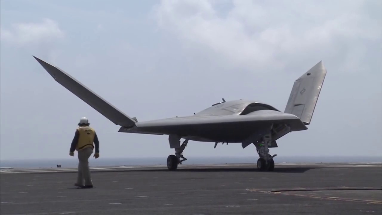 Potential Future Us Jet Fighter In Action Northrop Grumman X 47b Ucav