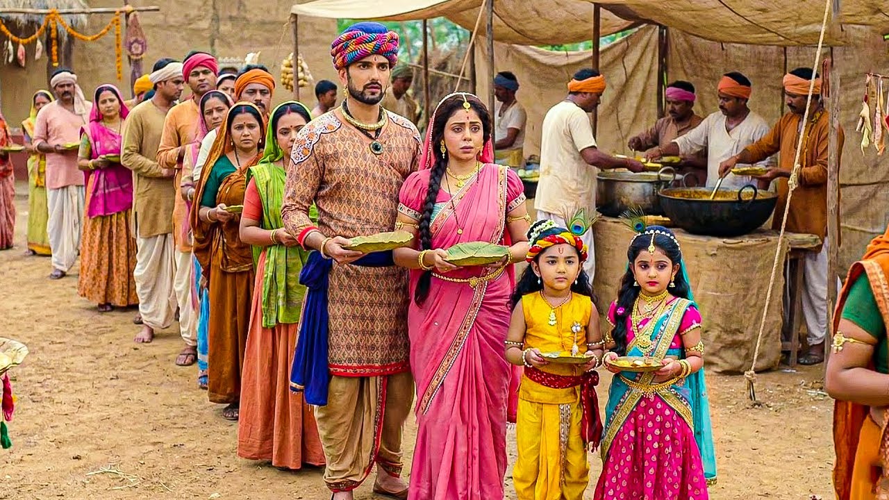 भंडारे में पहुँचे यशोदा मैया,नंदबाब और कान्हा - YASHOMATI MAIYYA KE NANDLAL | Krishna