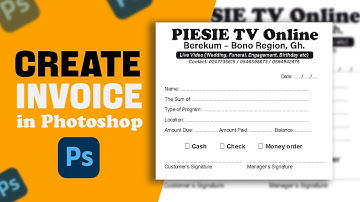 How to Create a Professional Invoice Design in Photoshop (Step-by-Step Tutorial)