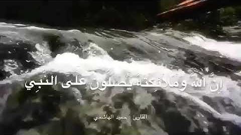 إِنَّ اللَّهَ وَمَلَائِكَتَهُ يُصَلُّونَ عَلَى النَّبِي القارئ حميد الهاشمي