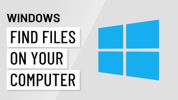 Windows Basics: Finding Files on Your Computer