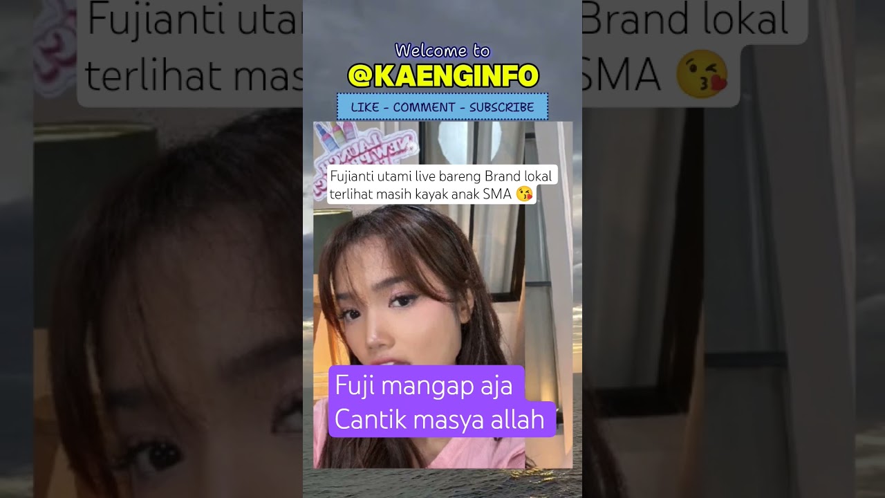 Fujianti utami live bareng Brand lokal terlihat masih kayak anak SMA 😘 