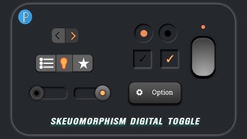 Learn Skeuomorphic Digital Toggle Switch.|Soft Ui Design|•Pixellab Toturial.