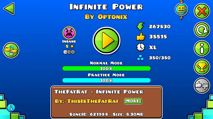 Geometry Dash 2.1 | Infinite Power by Optonix