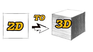 How to Transform 2D Shapes into 3D | Easy Drawing Tutorial for Beginners