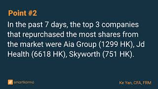 Hong Kong Buybacks: AIA, JD Health, Skyworth