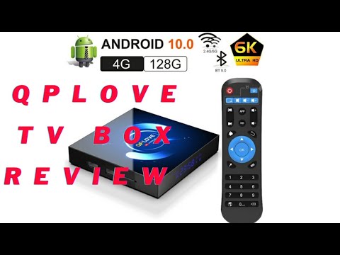 QPLOVE 새로운 2020 4K HDR Android 10.0 스마트 TV 박스 검토