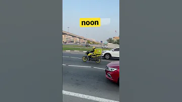 Noon Shorts Dubai Uae Food Delivery Emirates Transport Motercycle Rider Bikeride Fast 