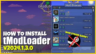Download and Install tModLoader v2024.1.3.0 for Non-Steam Terraria 1.4.4.9 V4