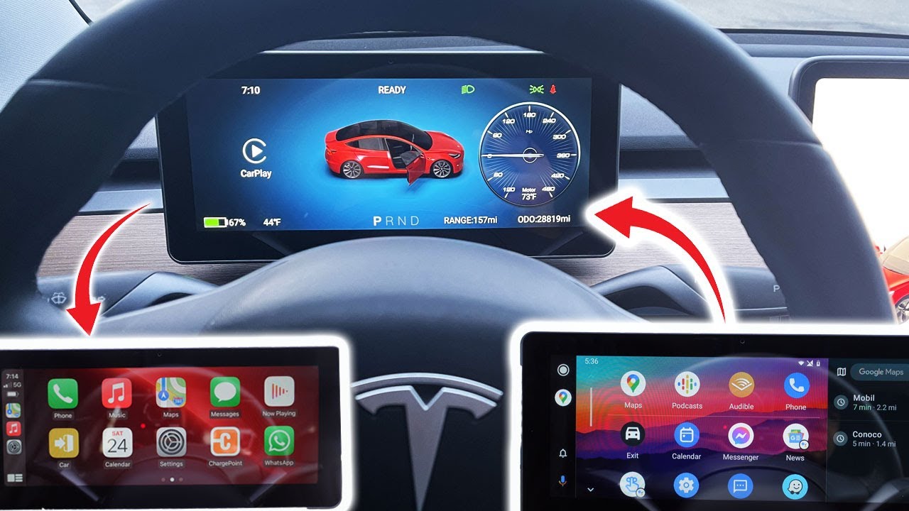 Entwickler bringt Apple CarPlay auf Tesla-Bildschirme >