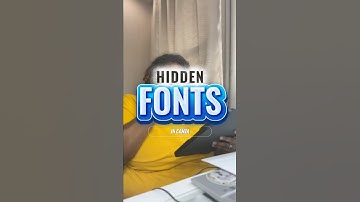 Hidden Canva Fonts🔥