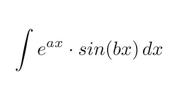 Integral of (e^ax)sin(bx) (by parts + by parts)