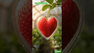 harvest Strawberry Mold 🍓 Turning Real Fruit Into Magical Shapes! #shorts