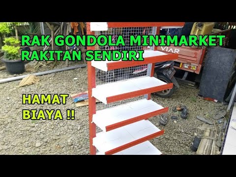 INSPIRASI MEMBUAT  RAK MINIMARKET TOKO WARUNG  DARI  BAJA  