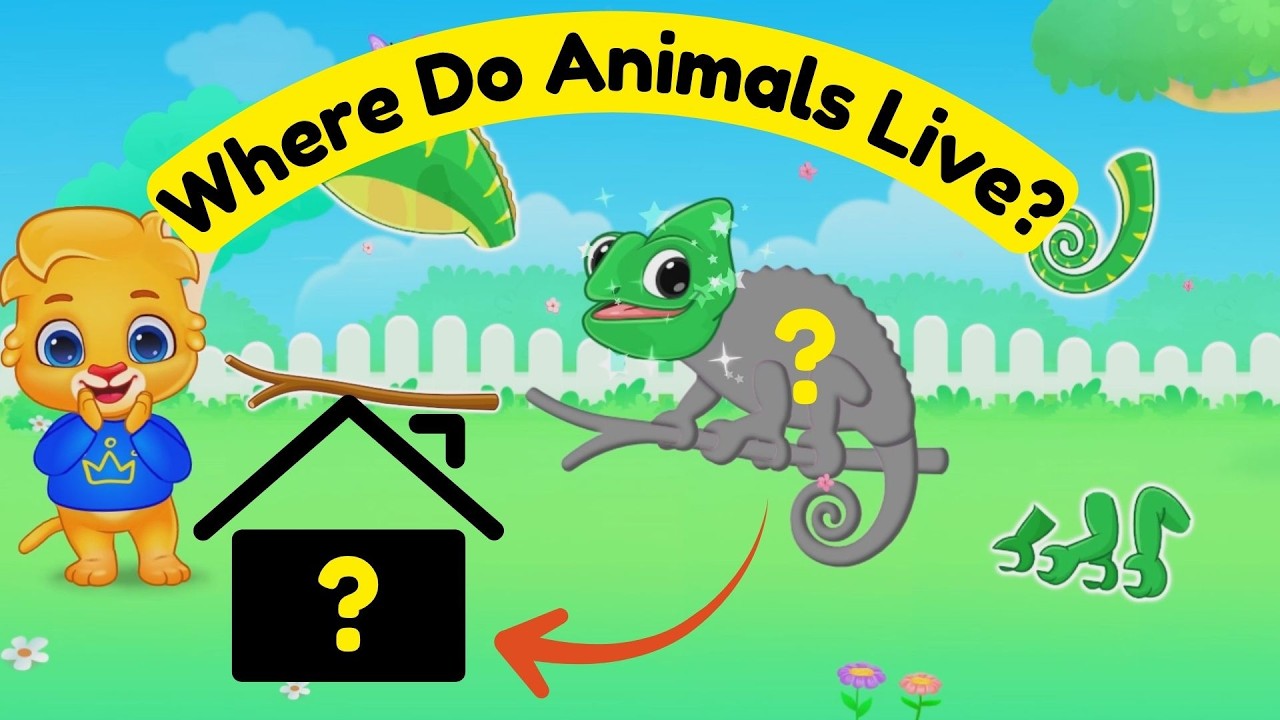 Learn Animal Homes! (Bear, Bee, Bird & More) | Educational Video for Toddlers