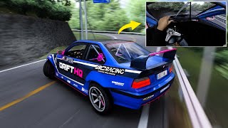 1000hp Adam LZ E36 Uphill Touge Drifting l Assetto Corsa (CAMMUS - Steering Wheel Gameplay) 1