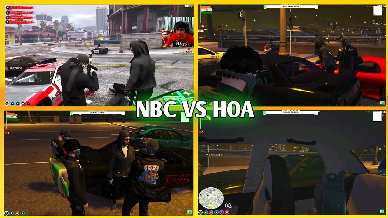 NBC VS HOA |Kush Kidnap By HOA |Nopixel India| Gtarp