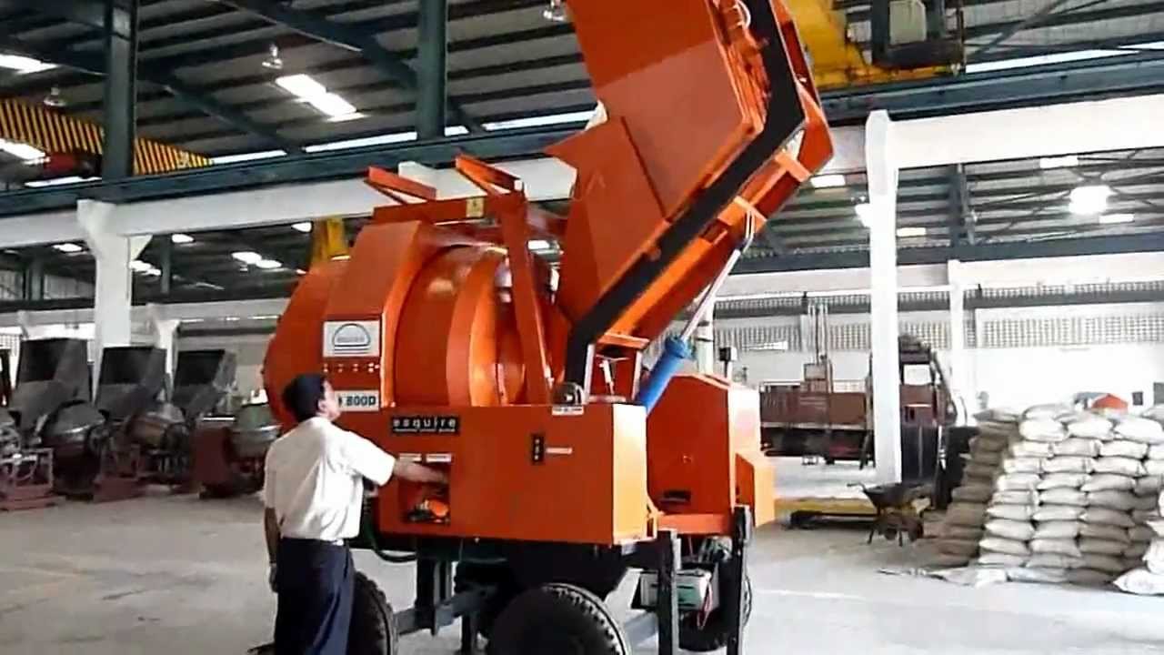 Hydraulic Reversible Drum Selfload Concrete Mixer