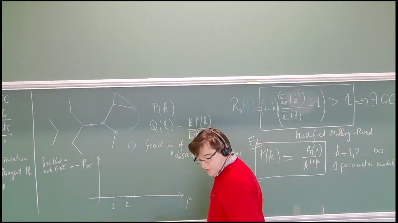 Complex Systems - Jean-Philippe Bouchaud - Lecture 7: Giant Components. Interactions, Choice Theory