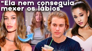 Hailey Bieber ARRUINOU O PRÓPRIO ROSTO (IRRECONHECÍVEL) ARIANA GRANDE TAMBÉM! Justin MANIPULADO!