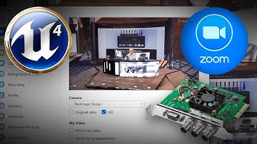 Unreal for Zoom w/DeckLink, ATEM Mini & NDI