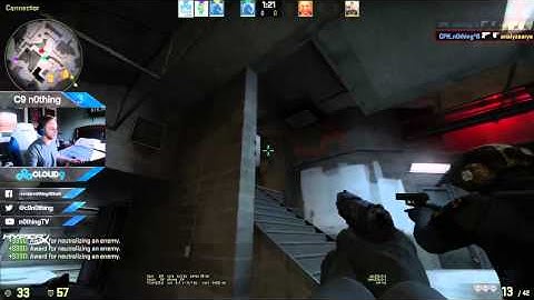 Casual P2000 HS Ace on overpass during 10man
