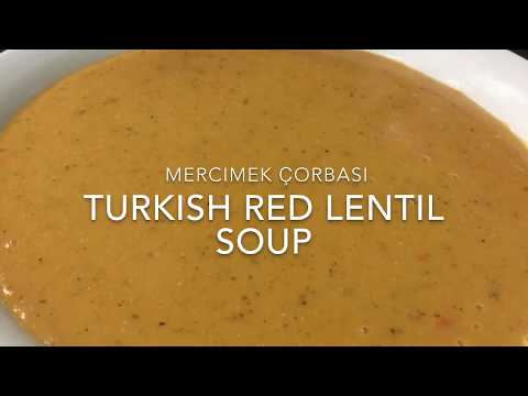 Turkish Red Lentil Soup | Mercimek Çorbası