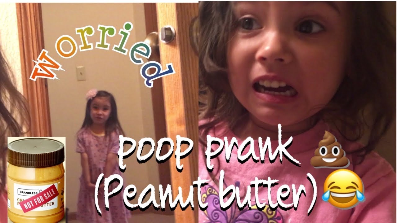 Poop Prank (Peanut butter) 😂💩 Kayla and Kelsey Thomas YouTube
